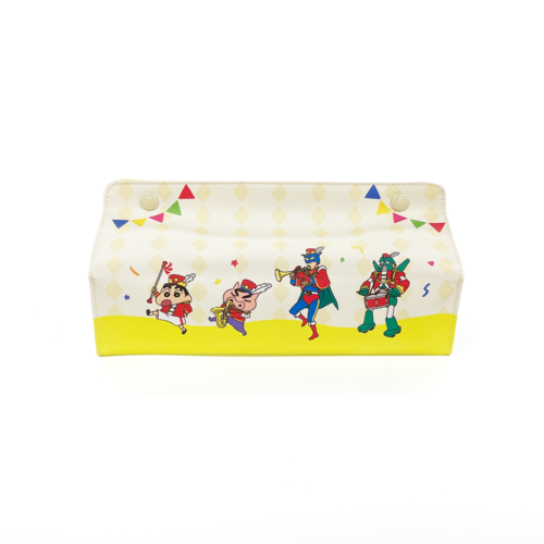 クレヨンしんちゃん ティッシュケースカバー エンジョイマーチング
